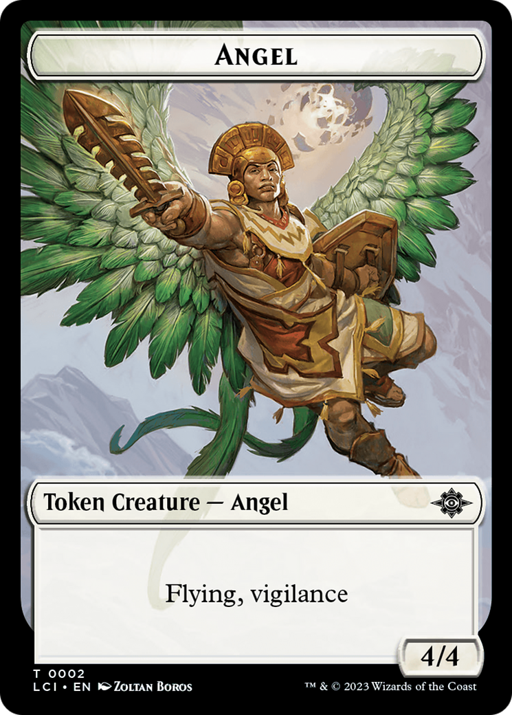 Angel Token [The Lost Caverns of Ixalan Tokens] | Yard's Games Ltd