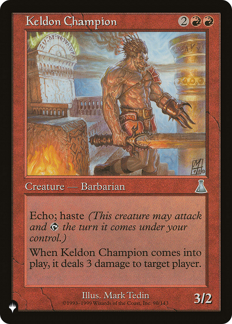 Keldon Champion [The List] | Yard's Games Ltd