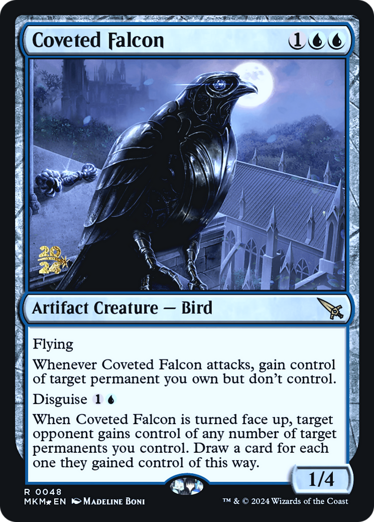 Coveted Falcon [Murders at Karlov Manor Prerelease Promos] | Yard's Games Ltd