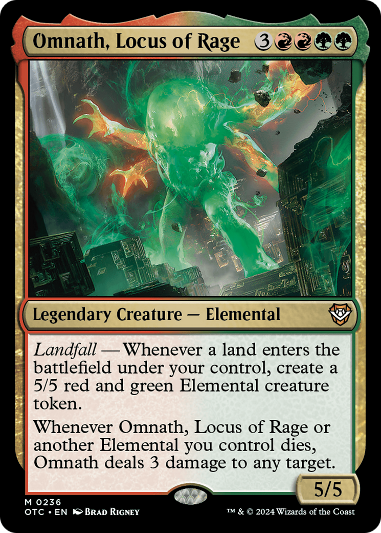 Omnath, Locus of Rage [Outlaws of Thunder Junction Commander] | Yard's Games Ltd