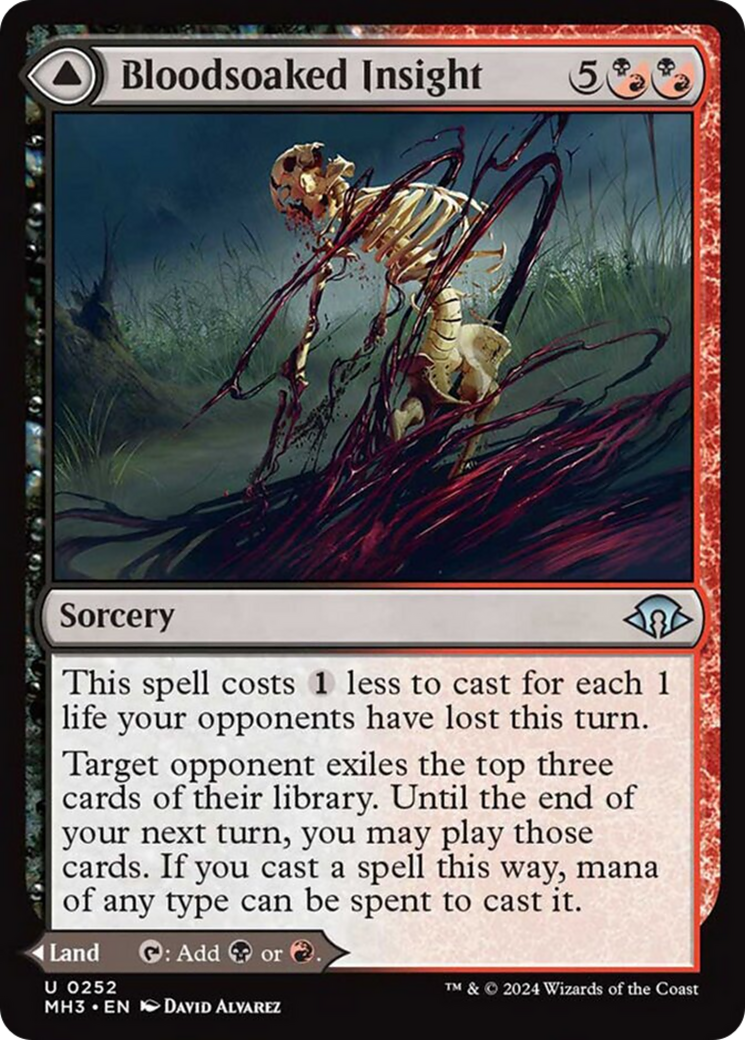 Bloodsoaked Insight // Sanguine Morass [Modern Horizons 3] | Yard's Games Ltd