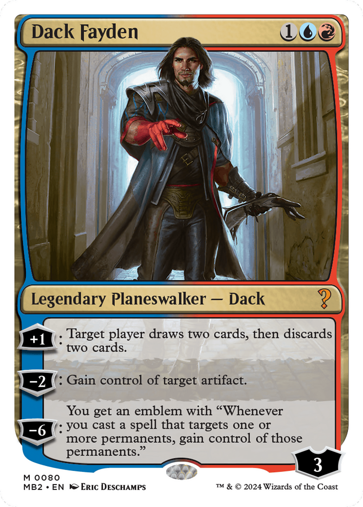 Dack Fayden (White Border) [Mystery Booster 2] | Yard's Games Ltd