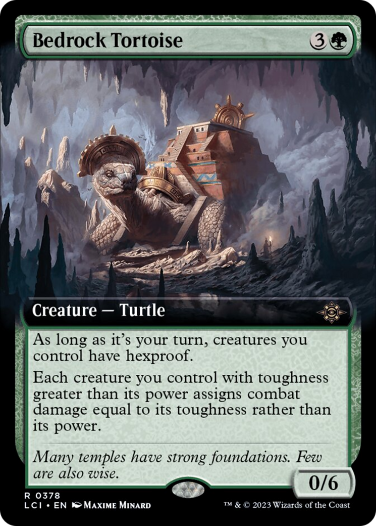 Bedrock Tortoise (Extended Art) [The Lost Caverns of Ixalan] | Yard's Games Ltd