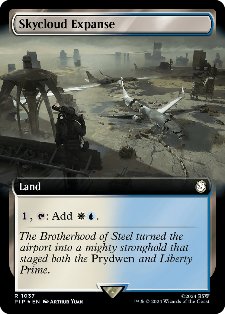 Skycloud Expanse (Extended Art) (Surge Foil) [Fallout] | Yard's Games Ltd