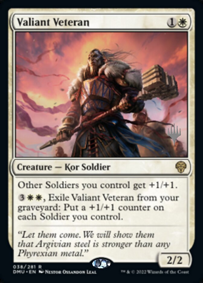 Valiant Veteran (Promo Pack) [Dominaria United Promos] | Yard's Games Ltd