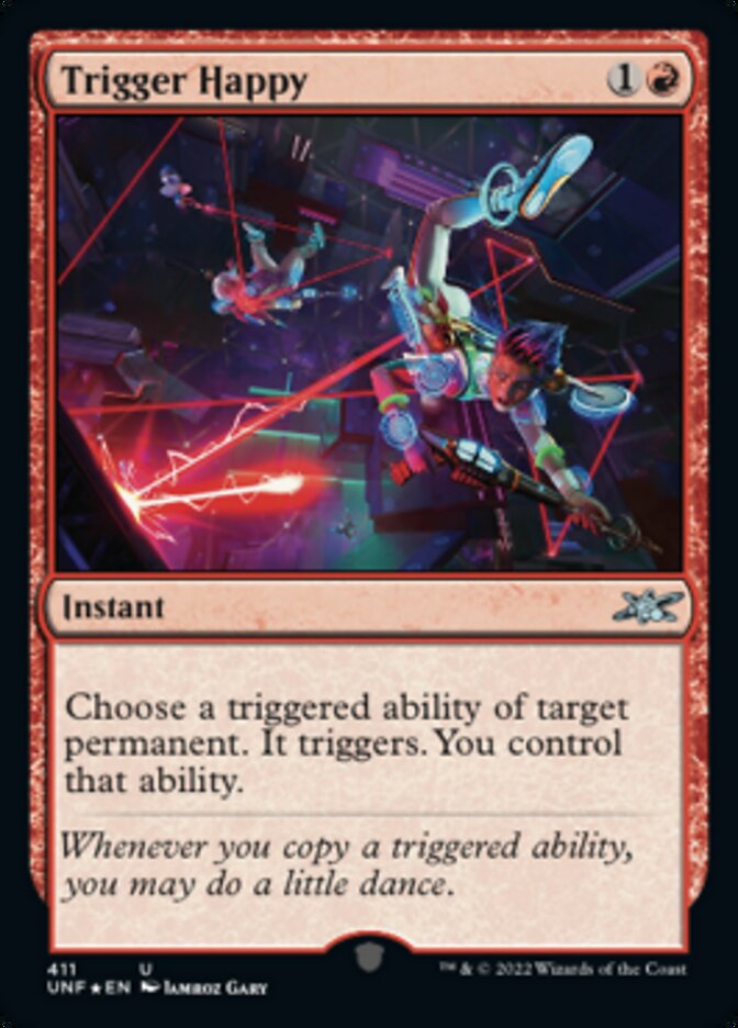 Trigger Happy (Galaxy Foil) [Unfinity] | Yard's Games Ltd