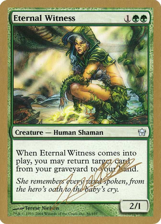 Eternal Witness (Julien Nuijten) [World Championship Decks 2004] | Yard's Games Ltd