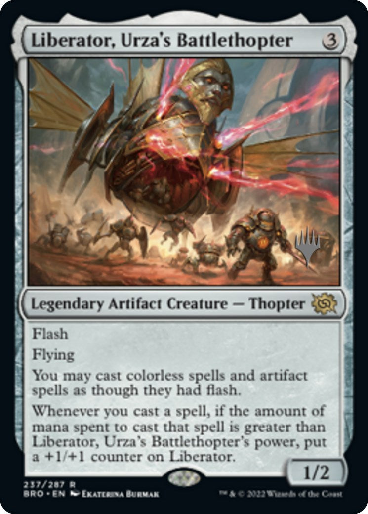 Liberator, Urza's Battlethopter (Promo Pack) [The Brothers' War Promos] | Yard's Games Ltd