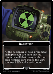 Radiation // Treasure (018) Double-Sided Token [Fallout Tokens] | Yard's Games Ltd