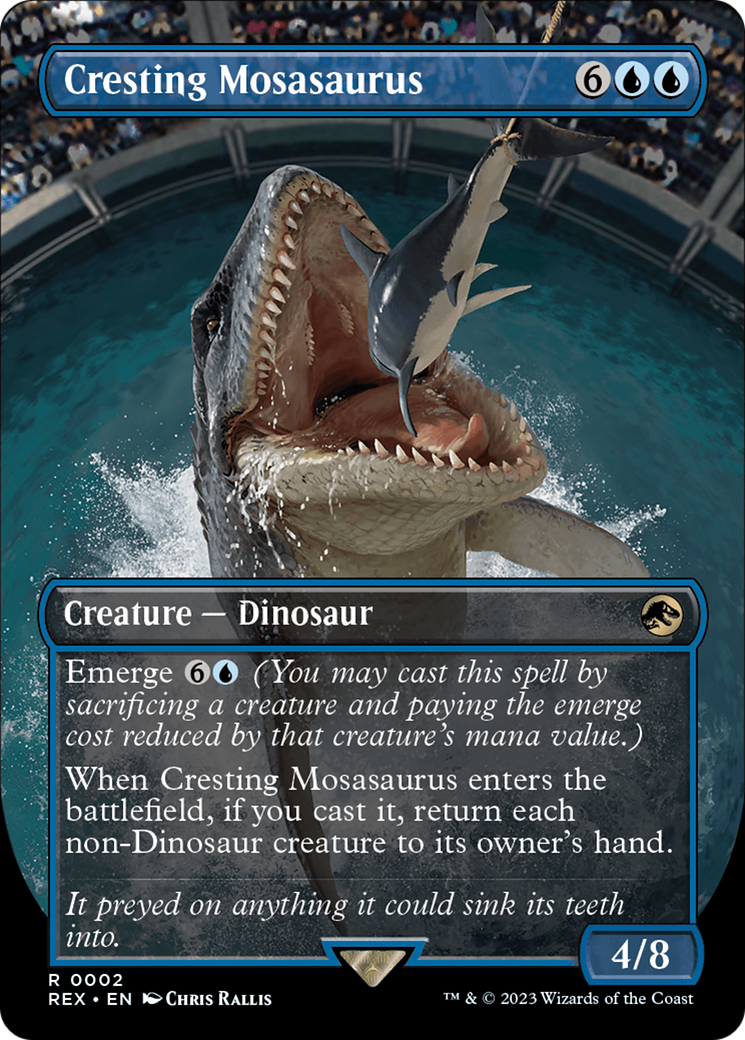 Cresting Mosasaurus (Borderless) [Jurassic World Collection] | Yard's Games Ltd