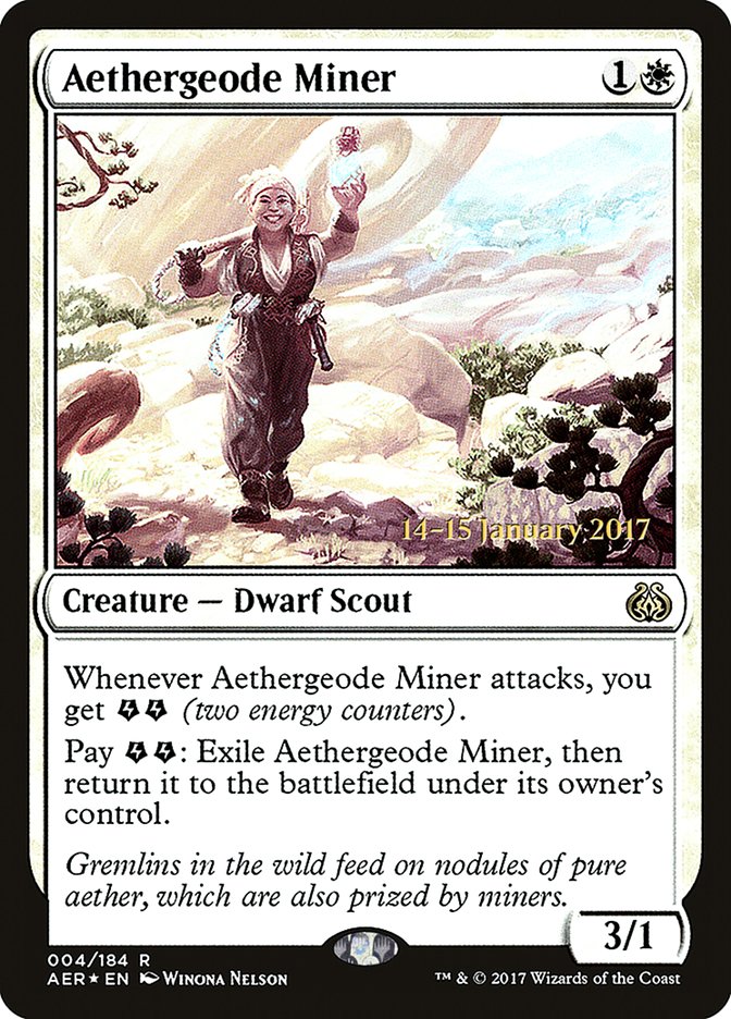 Aethergeode Miner [Aether Revolt Prerelease Promos] | Yard's Games Ltd