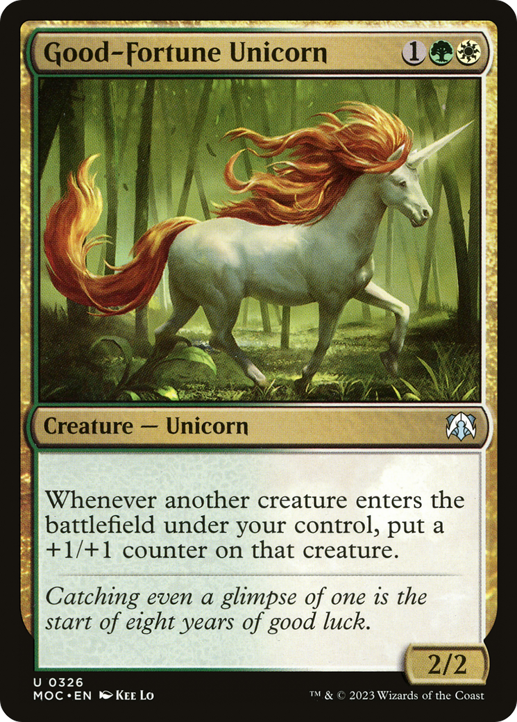 Good-Fortune Unicorn [March of the Machine Commander] | Yard's Games Ltd