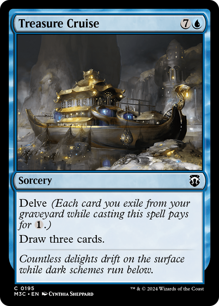 Treasure Cruise (Ripple Foil) [Modern Horizons 3 Commander] | Yard's Games Ltd