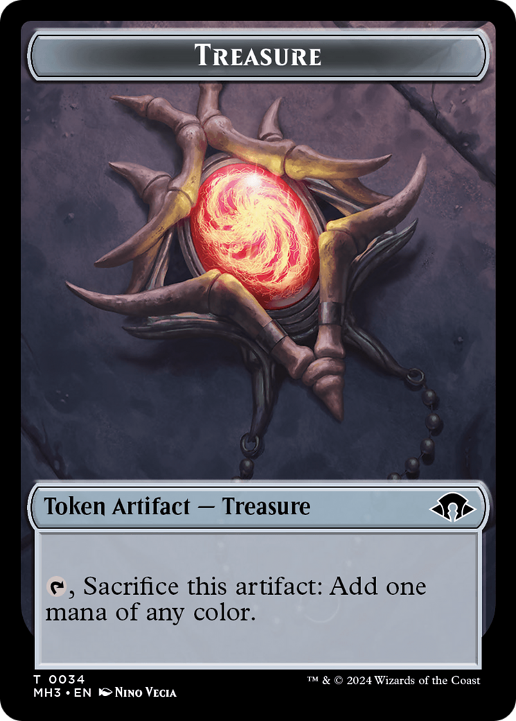 Phyrexian Germ // Treasure Double-Sided Token [Modern Horizons 3 Tokens] | Yard's Games Ltd