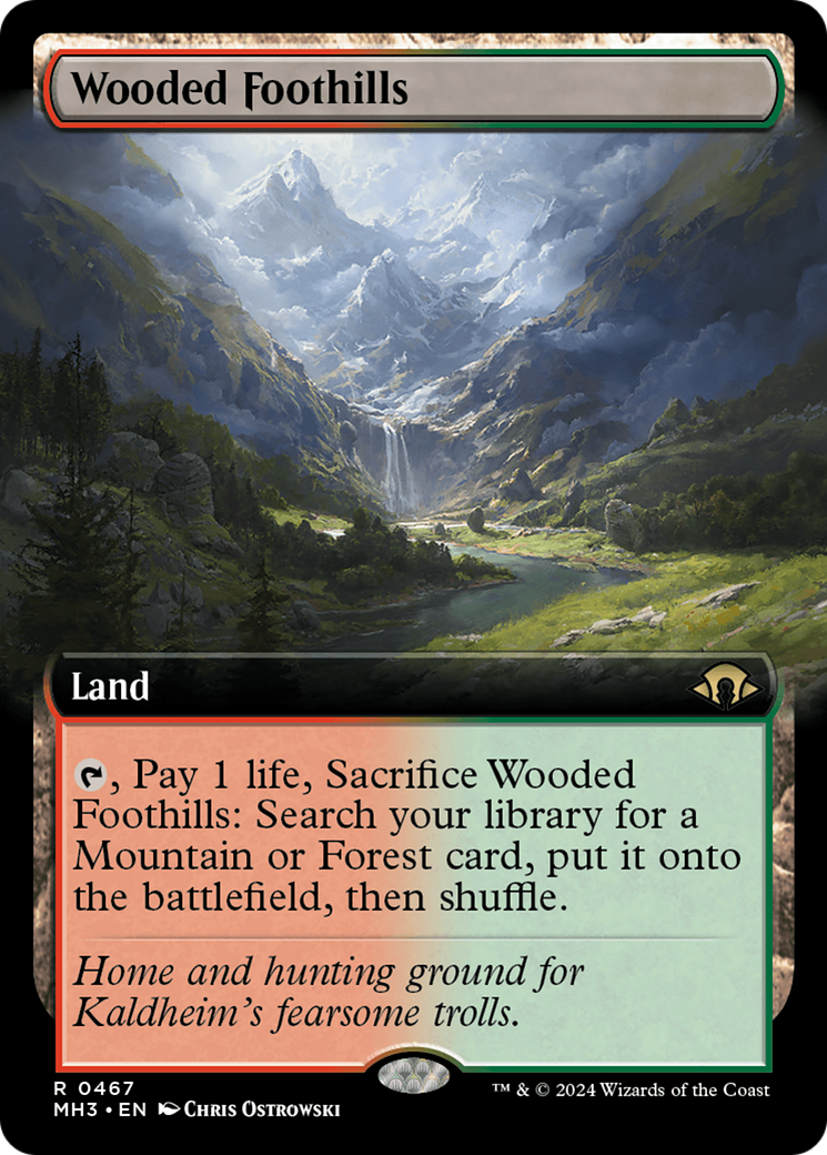 Wooded Foothills (Extended Art) [Modern Horizons 3] | Yard's Games Ltd