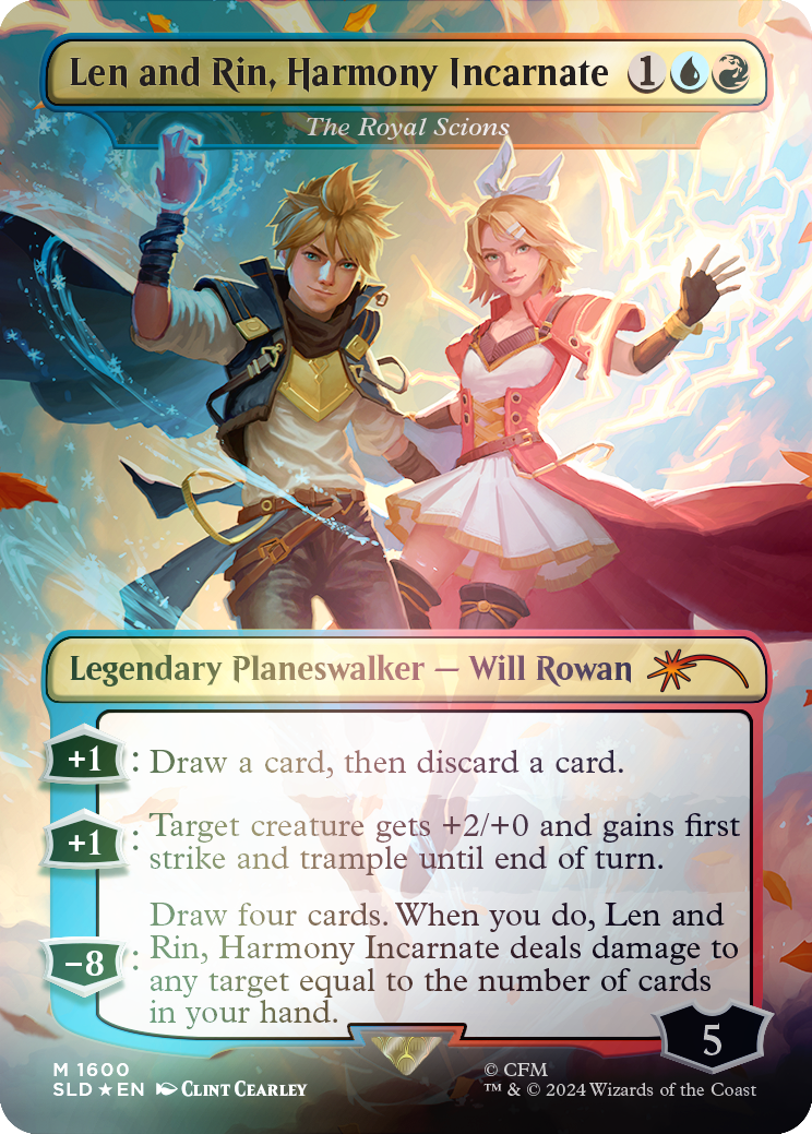 Len and Rin, Harmony Incarnate - The Royal Scions (Rainbow Foil) [Secret Lair Drop Series] | Yard's Games Ltd