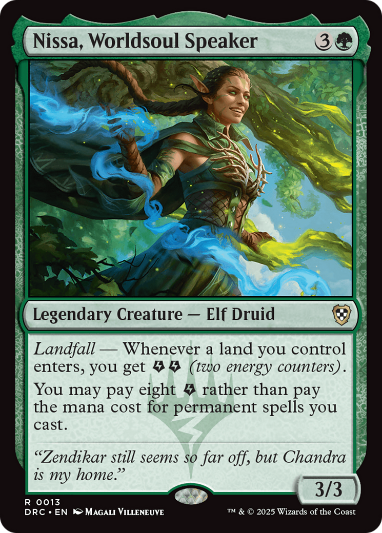 Nissa, Worldsoul Speaker [Aetherdrift Commander] | Yard's Games Ltd