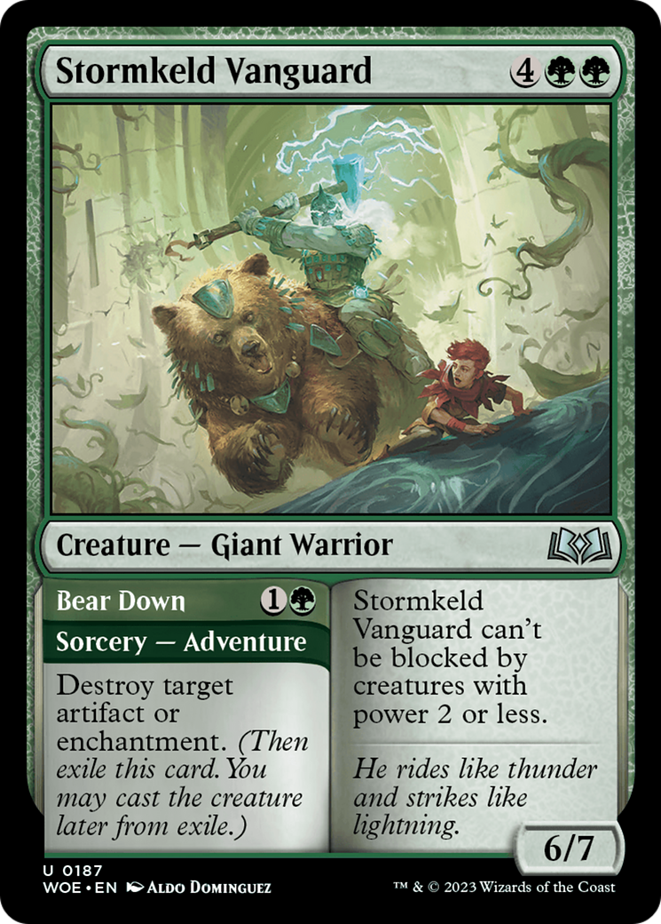 Stormkeld Vanguard // Bear Down [Wilds of Eldraine] | Yard's Games Ltd