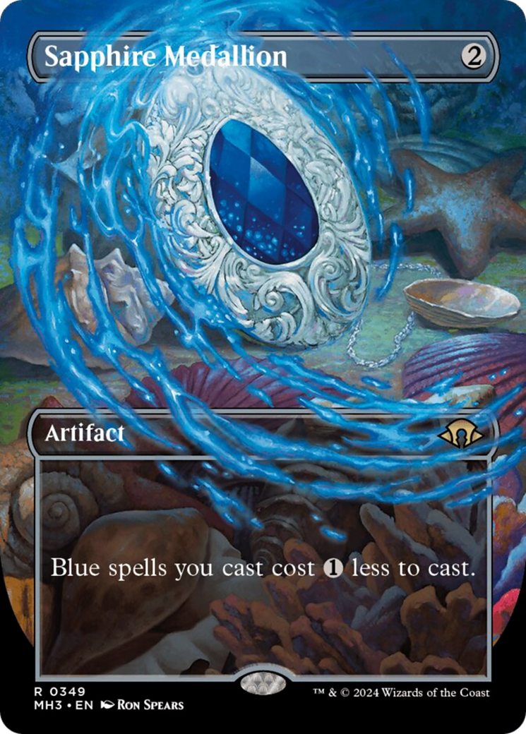 Sapphire Medallion (Borderless) [Modern Horizons 3] | Yard's Games Ltd