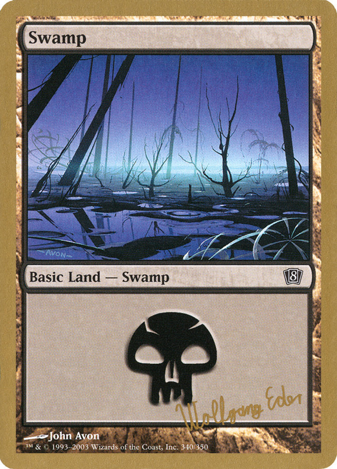 Swamp (we340) (Wolfgang Eder) [World Championship Decks 2003] | Yard's Games Ltd