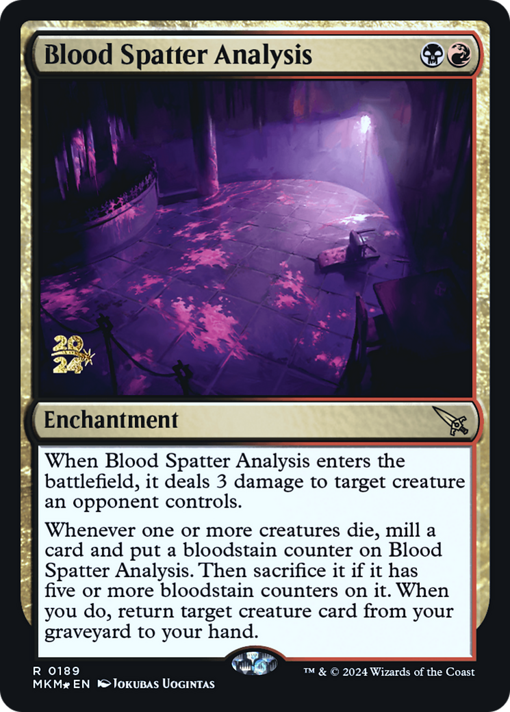 Blood Spatter Analysis [Murders at Karlov Manor Prerelease Promos] | Yard's Games Ltd