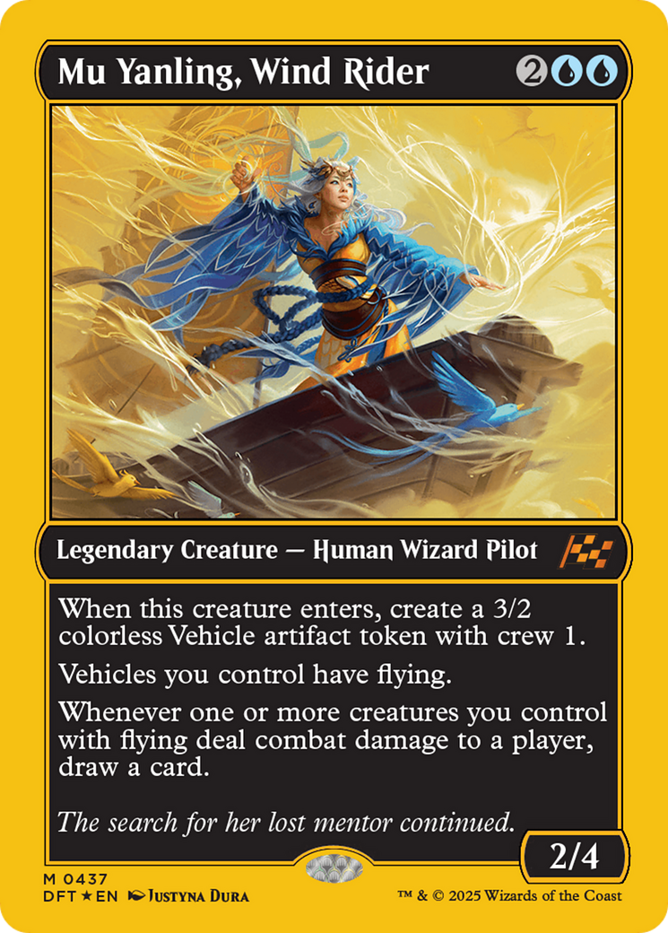 Mu Yanling, Wind Rider (First-Place Foil) [Aetherdrift] | Yard's Games Ltd