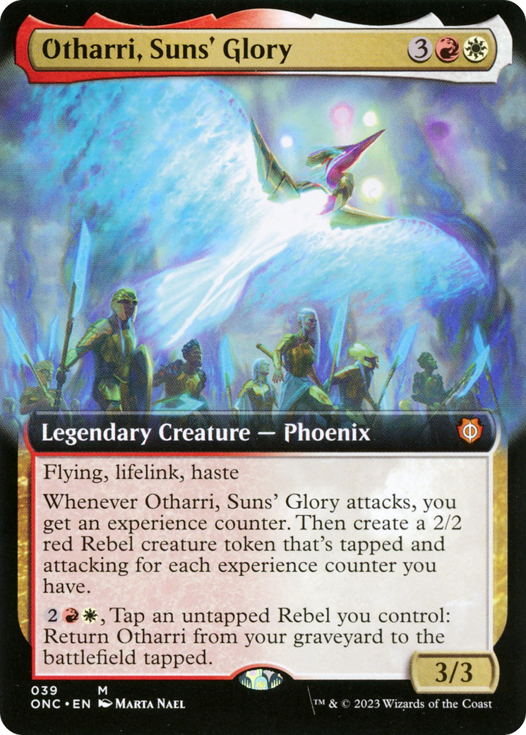 Otharri, Suns' Glory (Extended Art) [Phyrexia: All Will Be One Commander] | Yard's Games Ltd