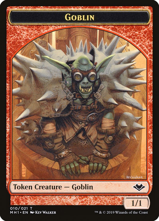 Goblin (010) // Golem (018) Double-Sided Token [Modern Horizons Tokens] | Yard's Games Ltd