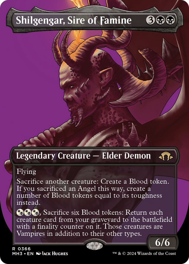 Shilgengar, Sire of Famine (Borderless) [Modern Horizons 3] | Yard's Games Ltd