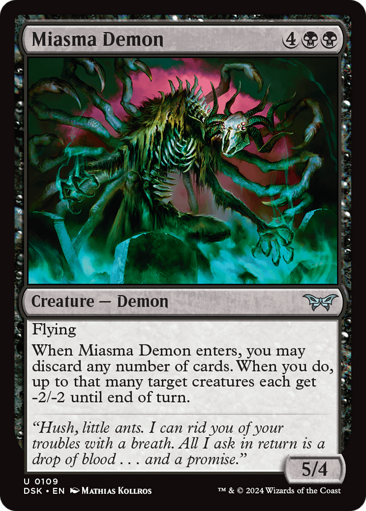 Miasma Demon [Duskmourn: House of Horror] | Yard's Games Ltd