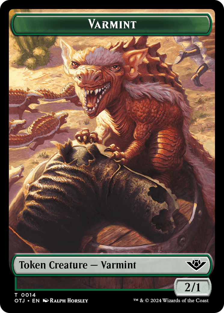 Varmint Token [Outlaws of Thunder Junction Tokens] | Yard's Games Ltd