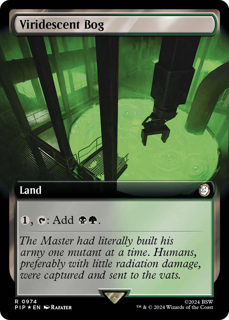 Viridescent Bog (Extended Art) (Surge Foil) [Fallout] | Yard's Games Ltd