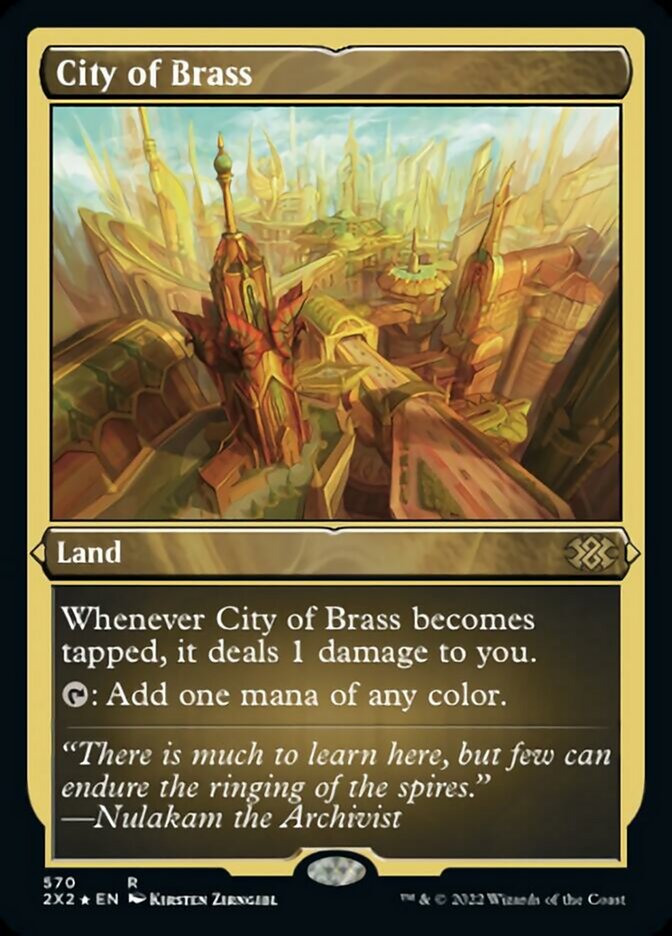 City of Brass (Foil Etched) [Double Masters 2022] | Yard's Games Ltd