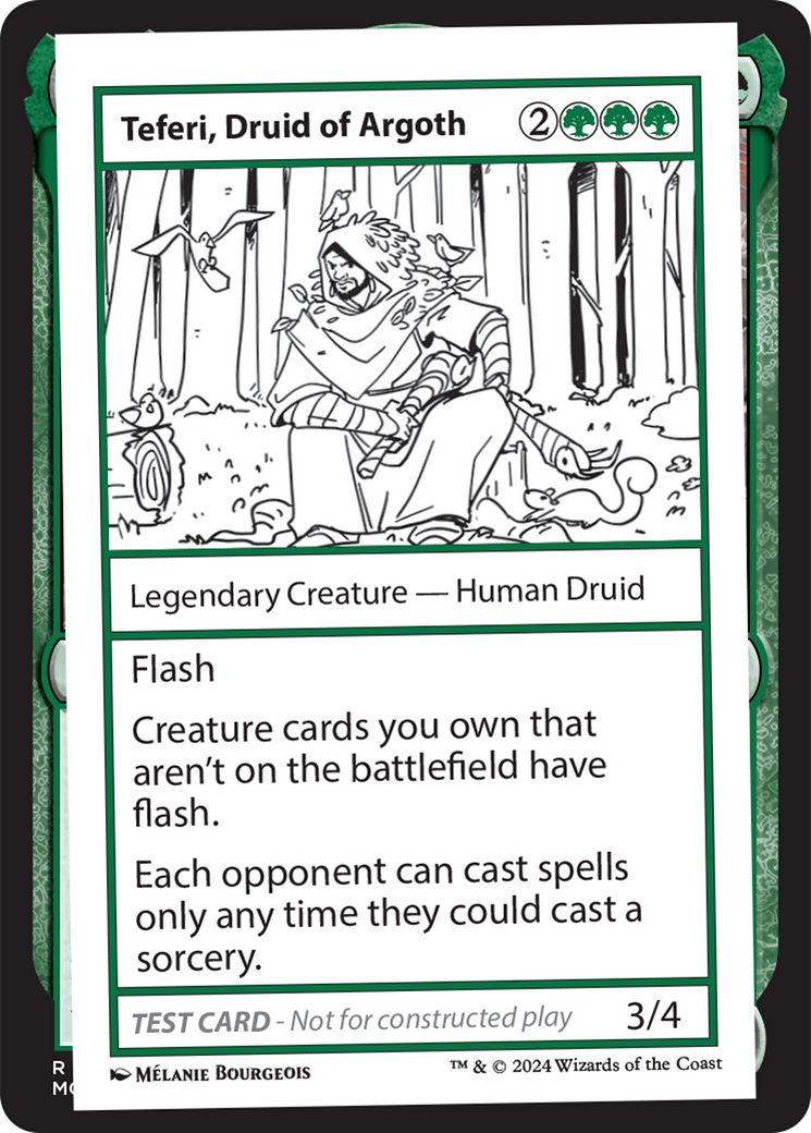 Teferi, Druid of Argoth [Mystery Booster 2 Playtest Cards] | Yard's Games Ltd