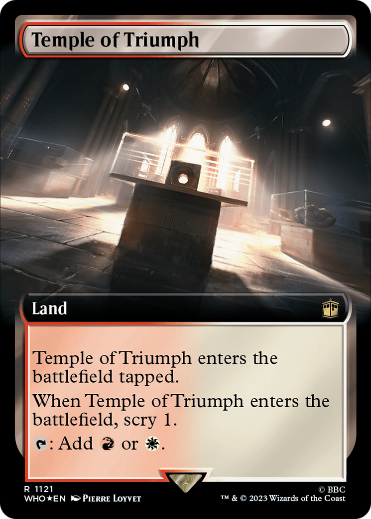 Temple of Triumph (Extended Art) (Surge Foil) [Doctor Who] | Yard's Games Ltd