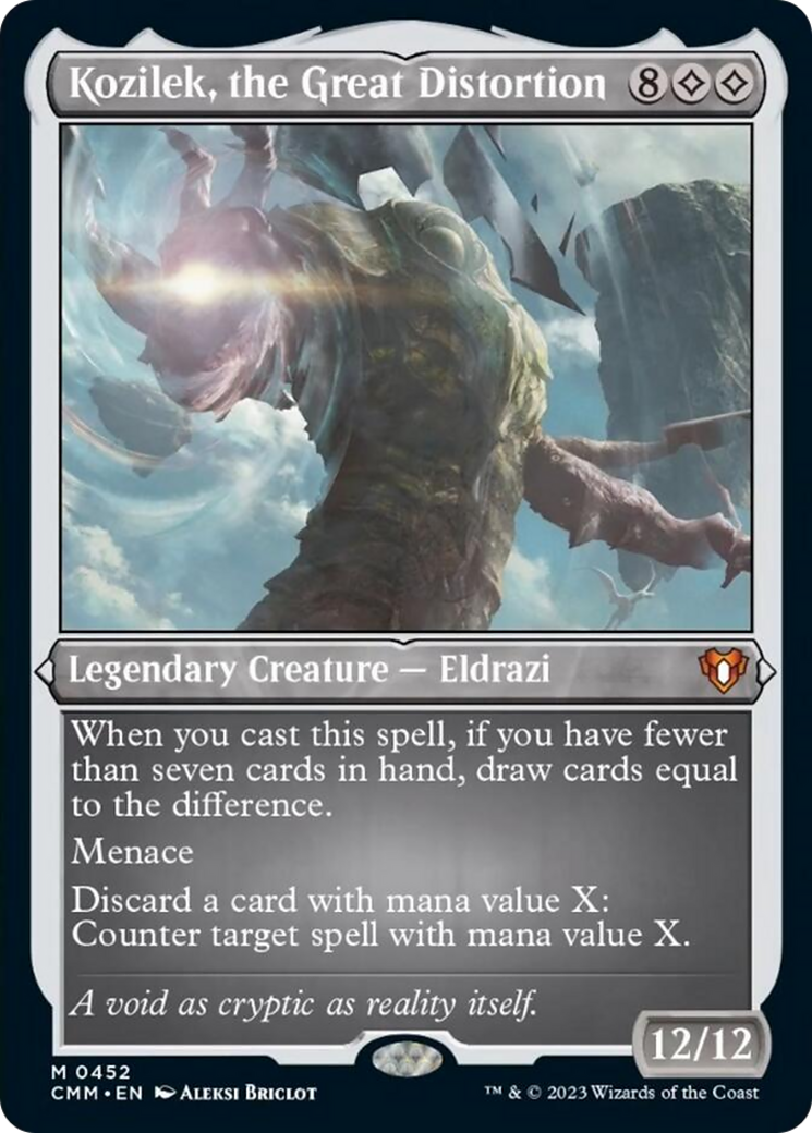 Kozilek, the Great Distortion (Foil Etched) [Commander Masters] | Yard's Games Ltd