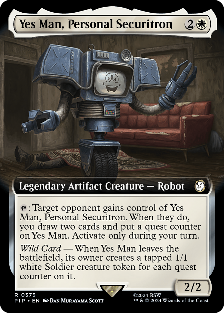 Yes Man, Personal Securitron (Extended Art) [Fallout] | Yard's Games Ltd