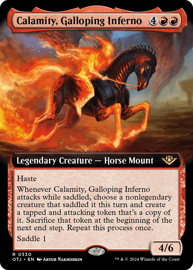 Calamity, Galloping Inferno (Extended Art) [Outlaws of Thunder Junction] | Yard's Games Ltd