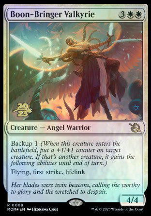 Boon-Bringer Valkyrie [March of the Machine Prerelease Promos] | Yard's Games Ltd