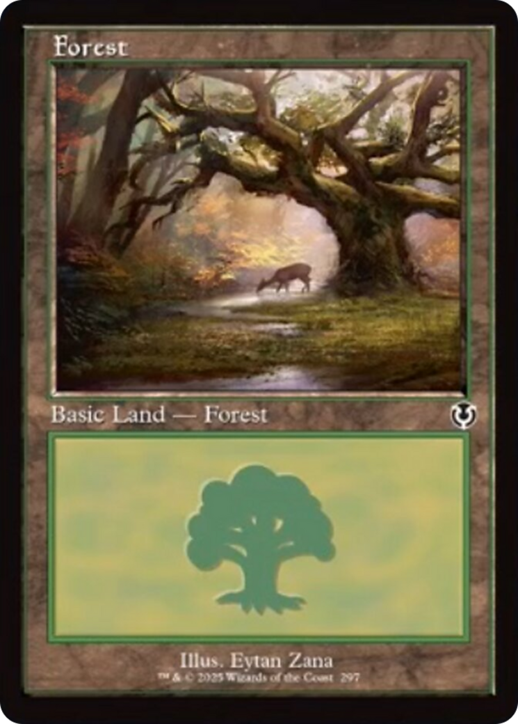 Forest (297) (Retro Frame) [Innistrad Remastered] | Yard's Games Ltd