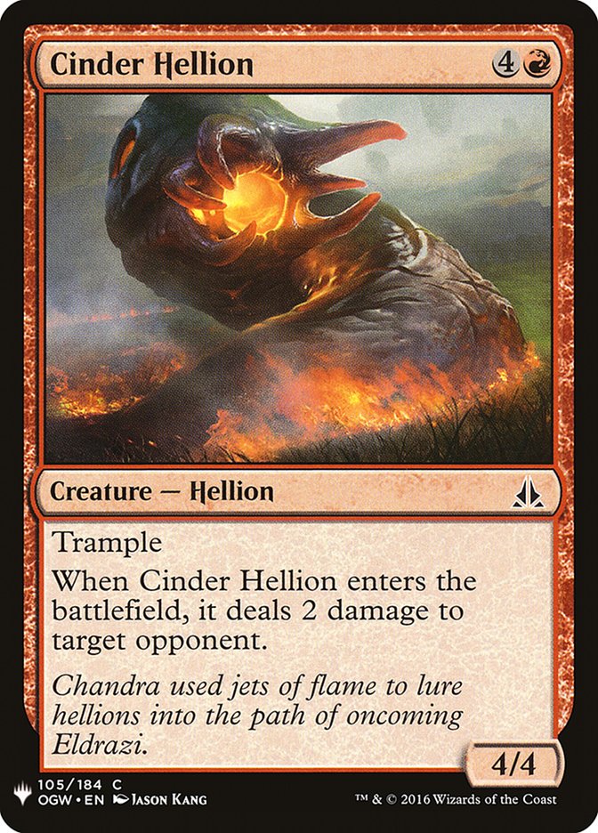 Cinder Hellion [Mystery Booster] | Yard's Games Ltd