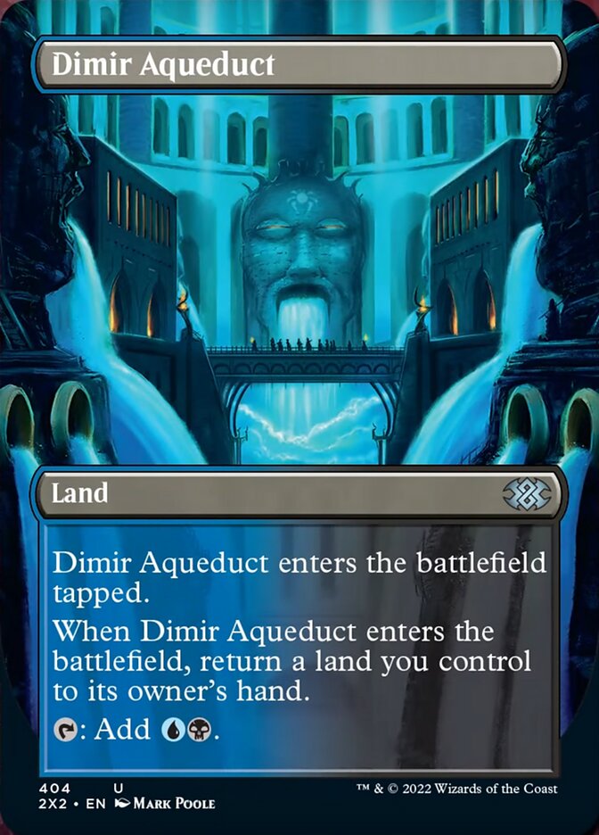 Dimir Aqueduct (Borderless Alternate Art) [Double Masters 2022] | Yard's Games Ltd