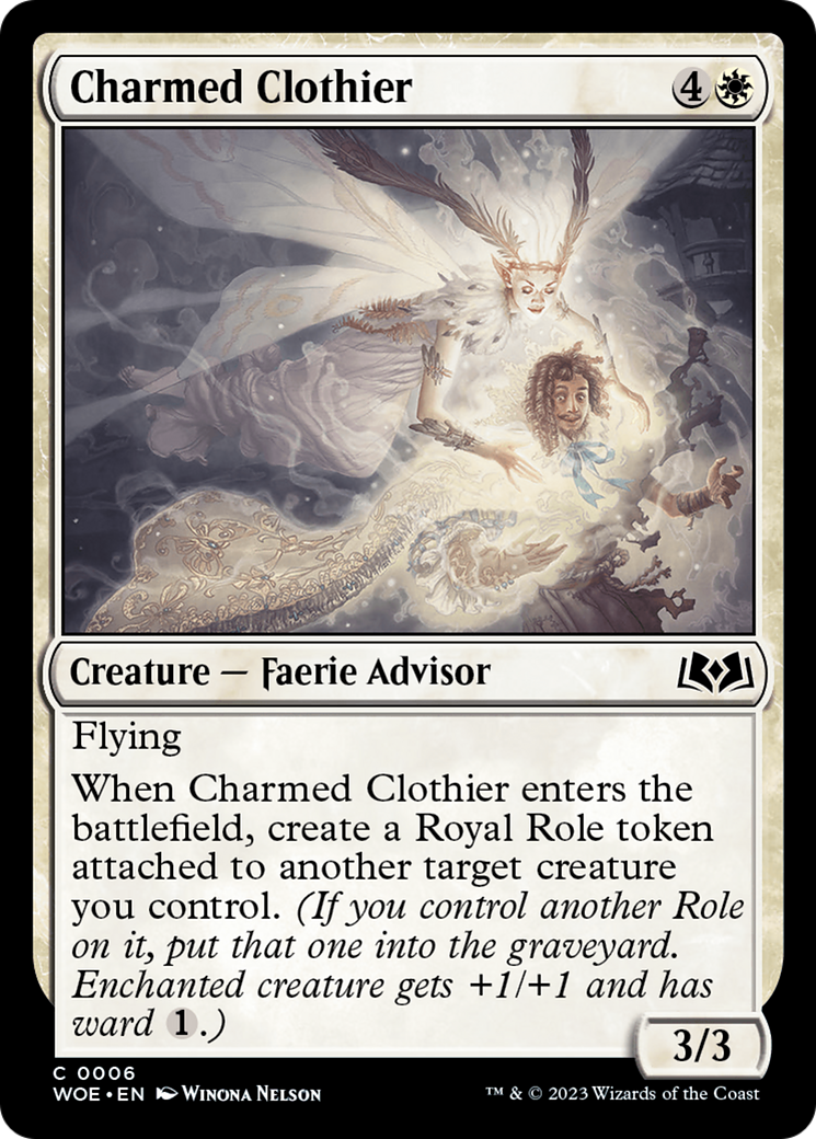 Charmed Clothier [Wilds of Eldraine] | Yard's Games Ltd