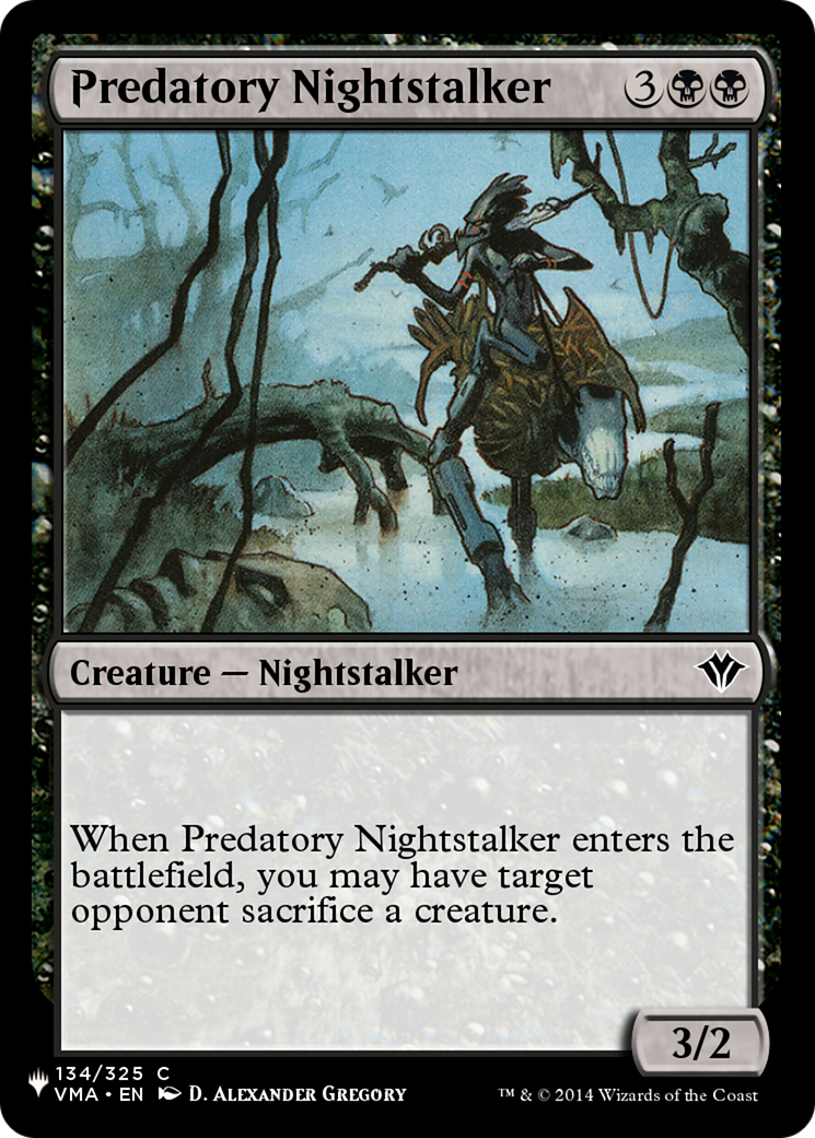 Predatory Nightstalker [The List] | Yard's Games Ltd