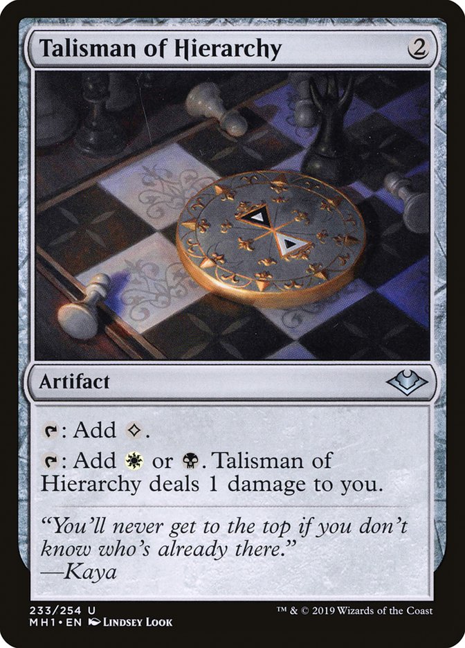 Talisman of Hierarchy [Modern Horizons] | Yard's Games Ltd