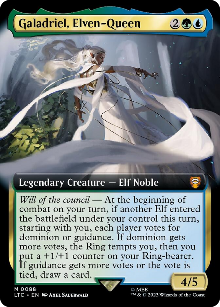 Galadriel, Elven-Queen (Extended Art) [The Lord of the Rings: Tales of Middle-Earth Commander] | Yard's Games Ltd