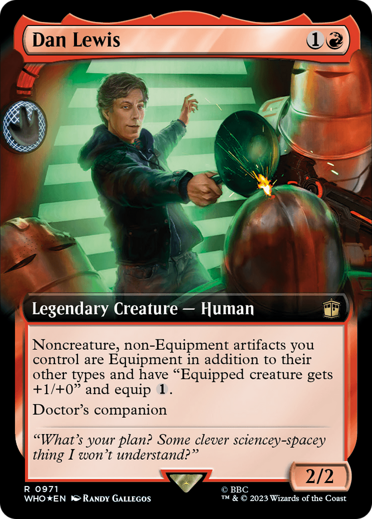 Dan Lewis (Extended Art) (Surge Foil) [Doctor Who] | Yard's Games Ltd