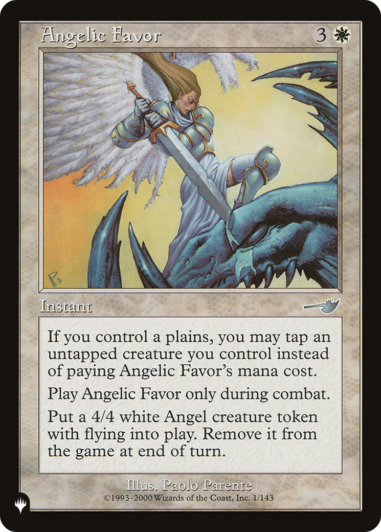 Angelic Favor [The List] | Yard's Games Ltd