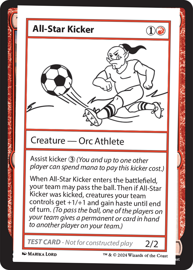 All-Star Kicker [Mystery Booster 2 Playtest Cards] | Yard's Games Ltd