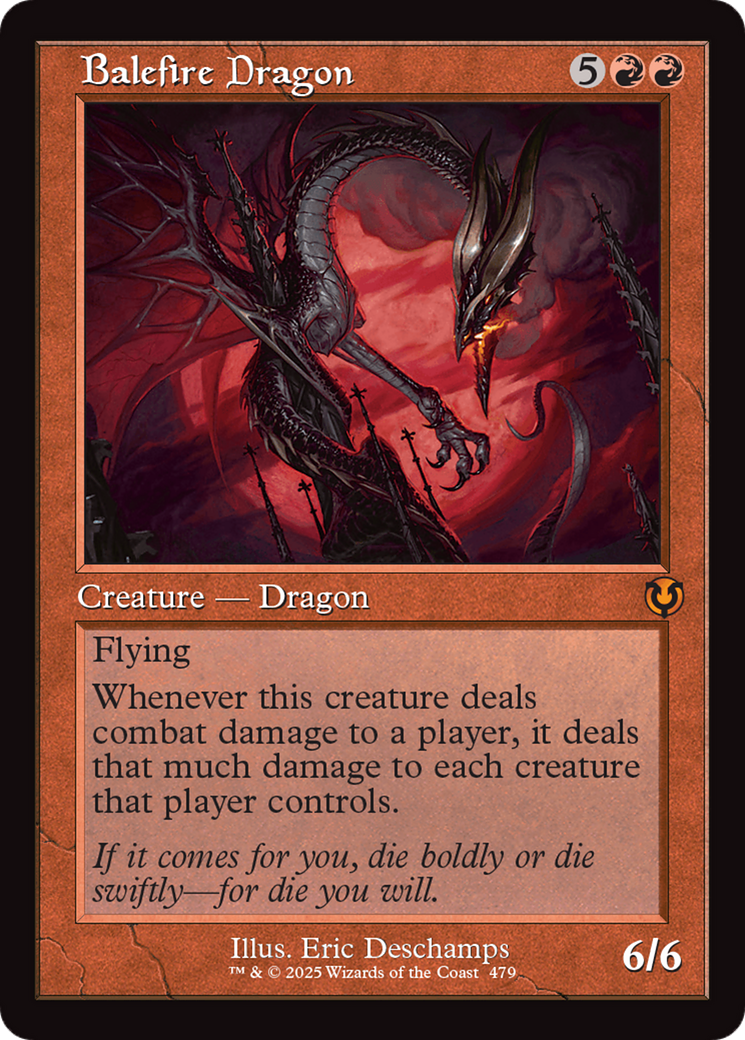 Balefire Dragon (Retro Frame) [Innistrad Remastered] | Yard's Games Ltd